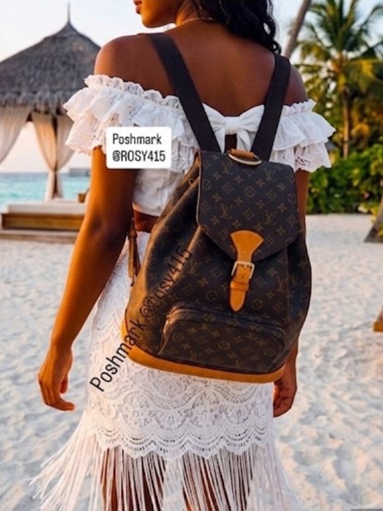 Louis Vuitton Handbags - XL❤️Louis Vuitton Backpack VINTAGE MONOGRAM MONTSOURIS GM LV Backpack
